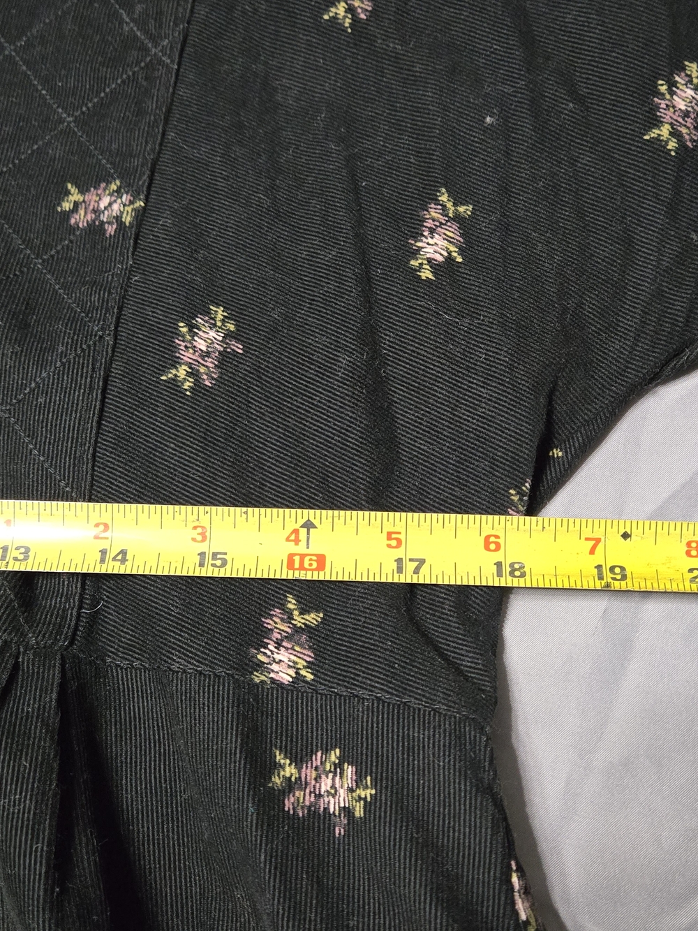 Madewell Sz Small Black Floral V-Neck Cotton Dress - Picture 7 of 9
